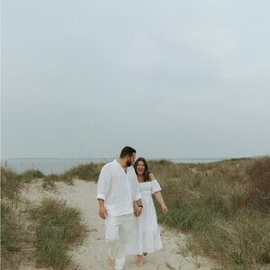 Abercrombie Emerson off-the-shoulder midi dress